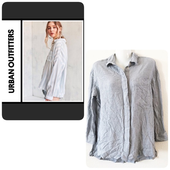 BDG Tops - Urban Outfitters BDG striped button down shirt S